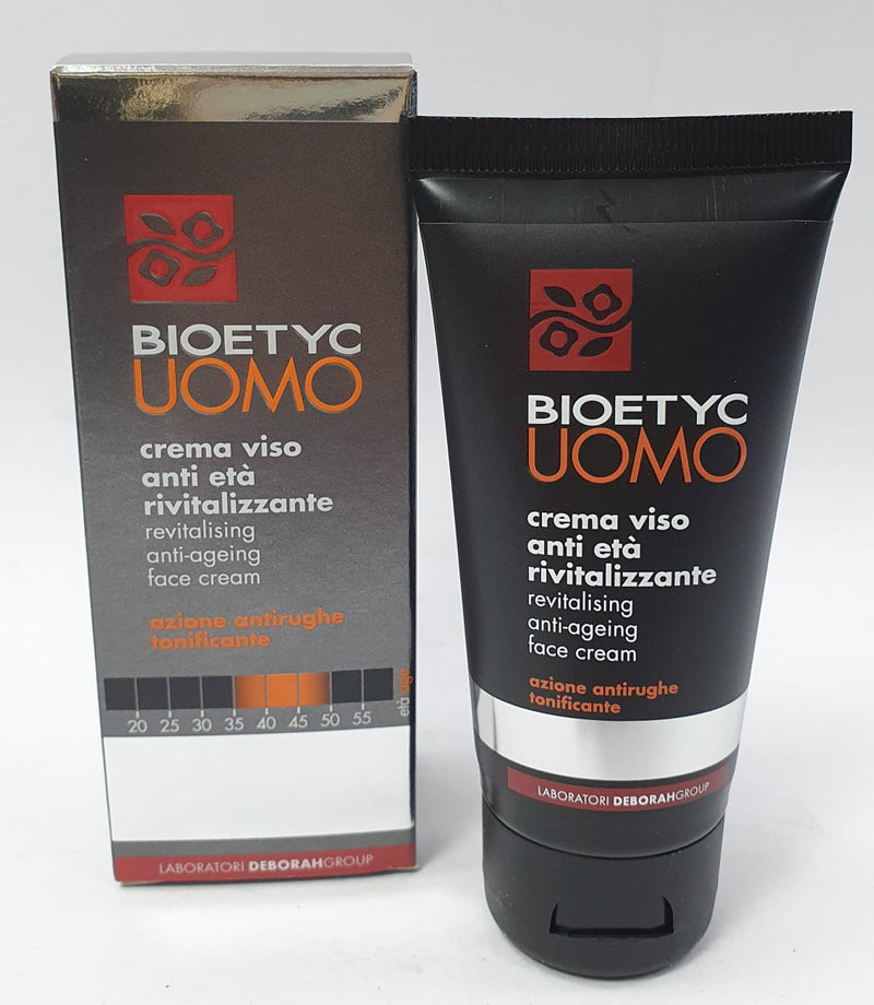 Crema viso anti età rivitalizzante da uomo di bioetyc 50 ml