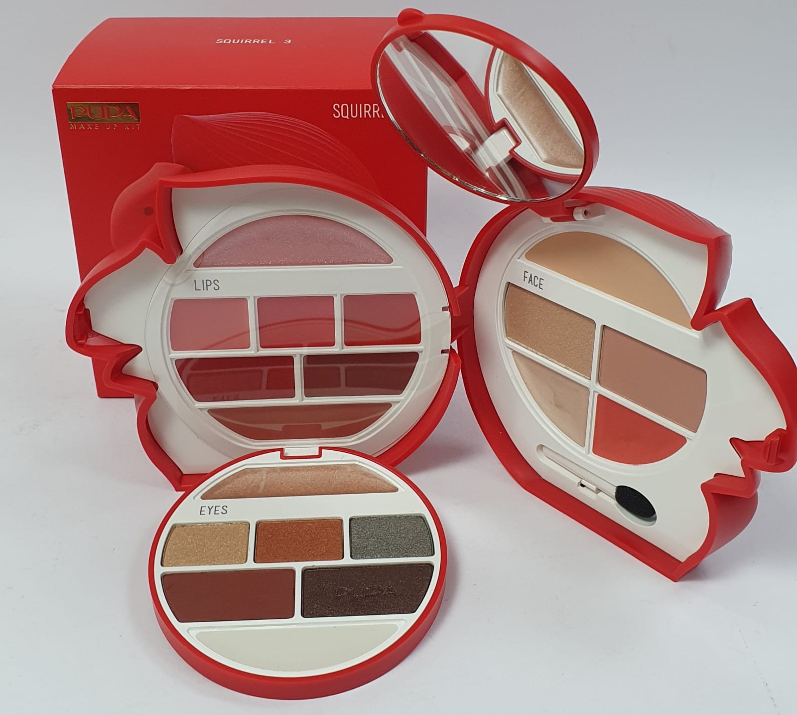 Trousse pupa Squirrel n.3 Rosso/ verde tiffany