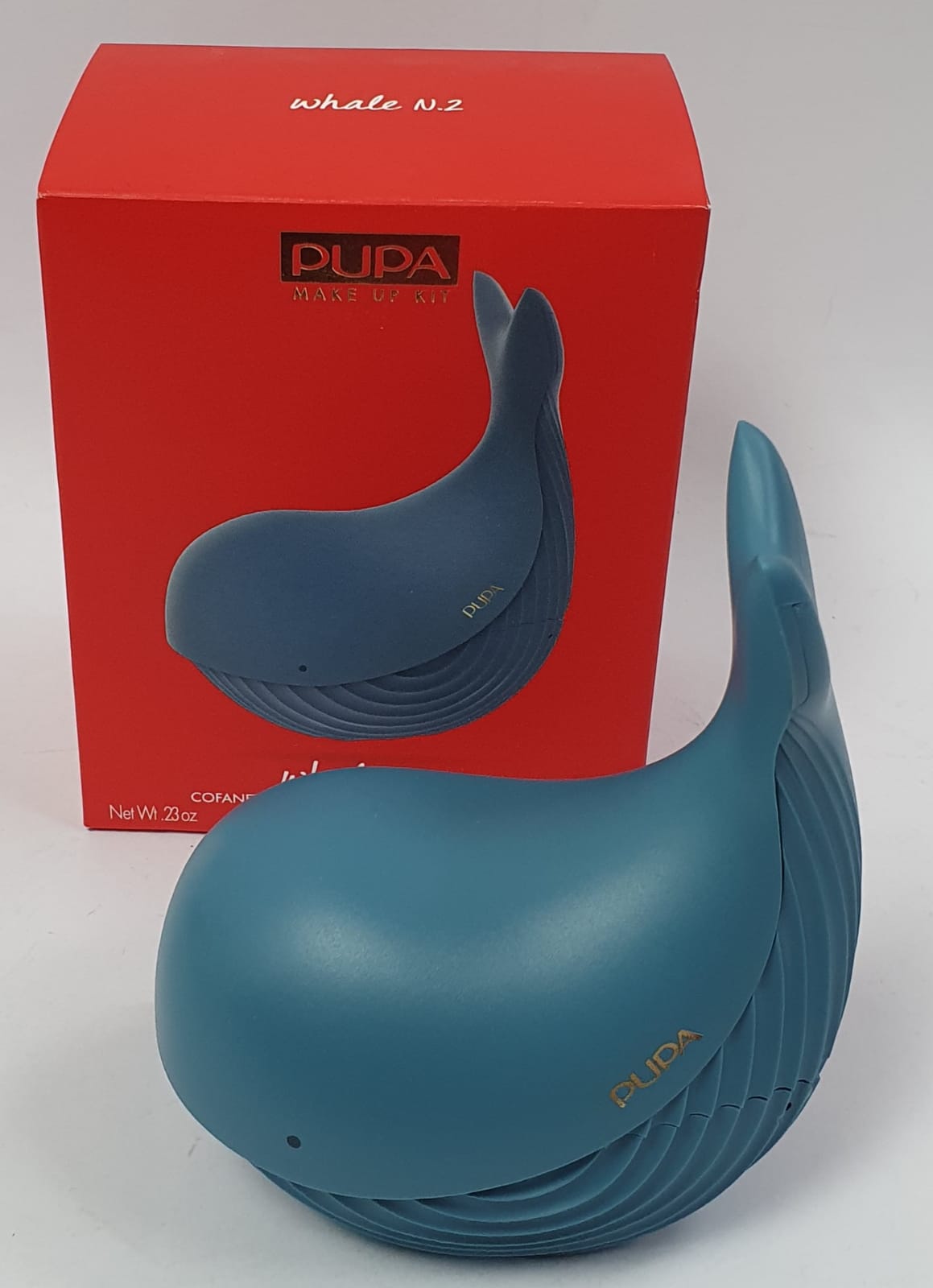 Trousse di pupa whale n.2 celeste/ rosa/ rosso