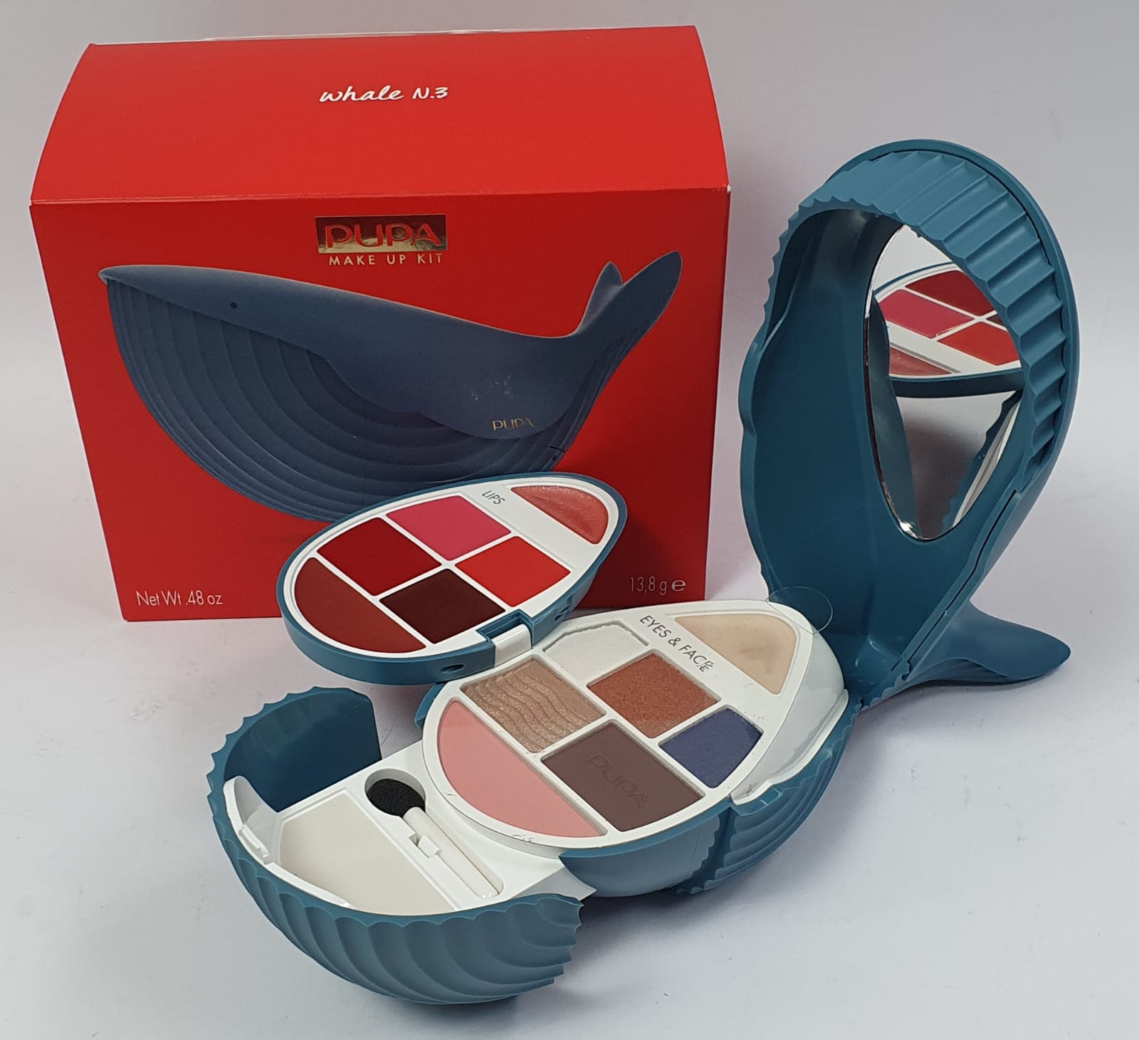 Trousse pupa whale n.3 celeste