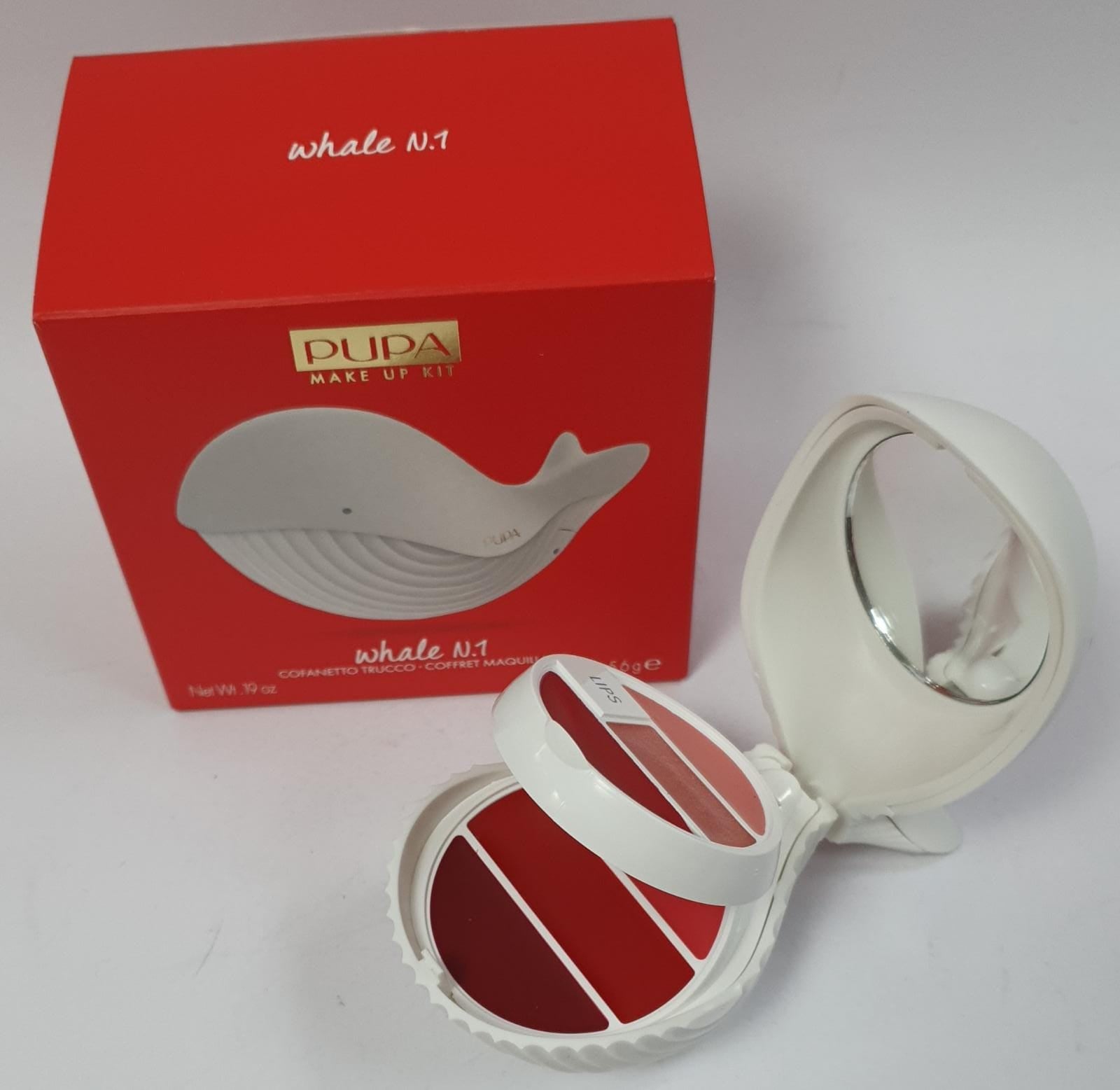 Trousse pupa whale n1 bianca/ rossa/ rosa/ celeste