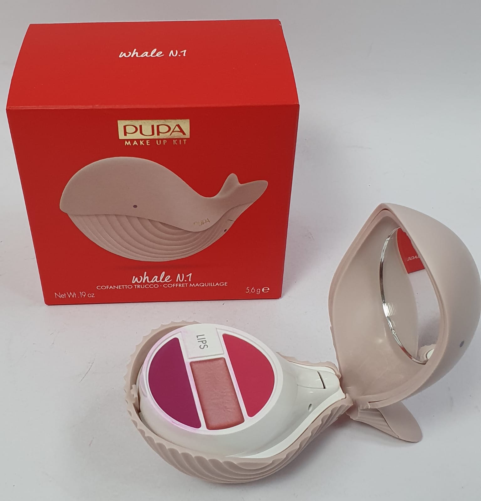 Trousse pupa whale n1 bianca/ rossa/ rosa/ celeste