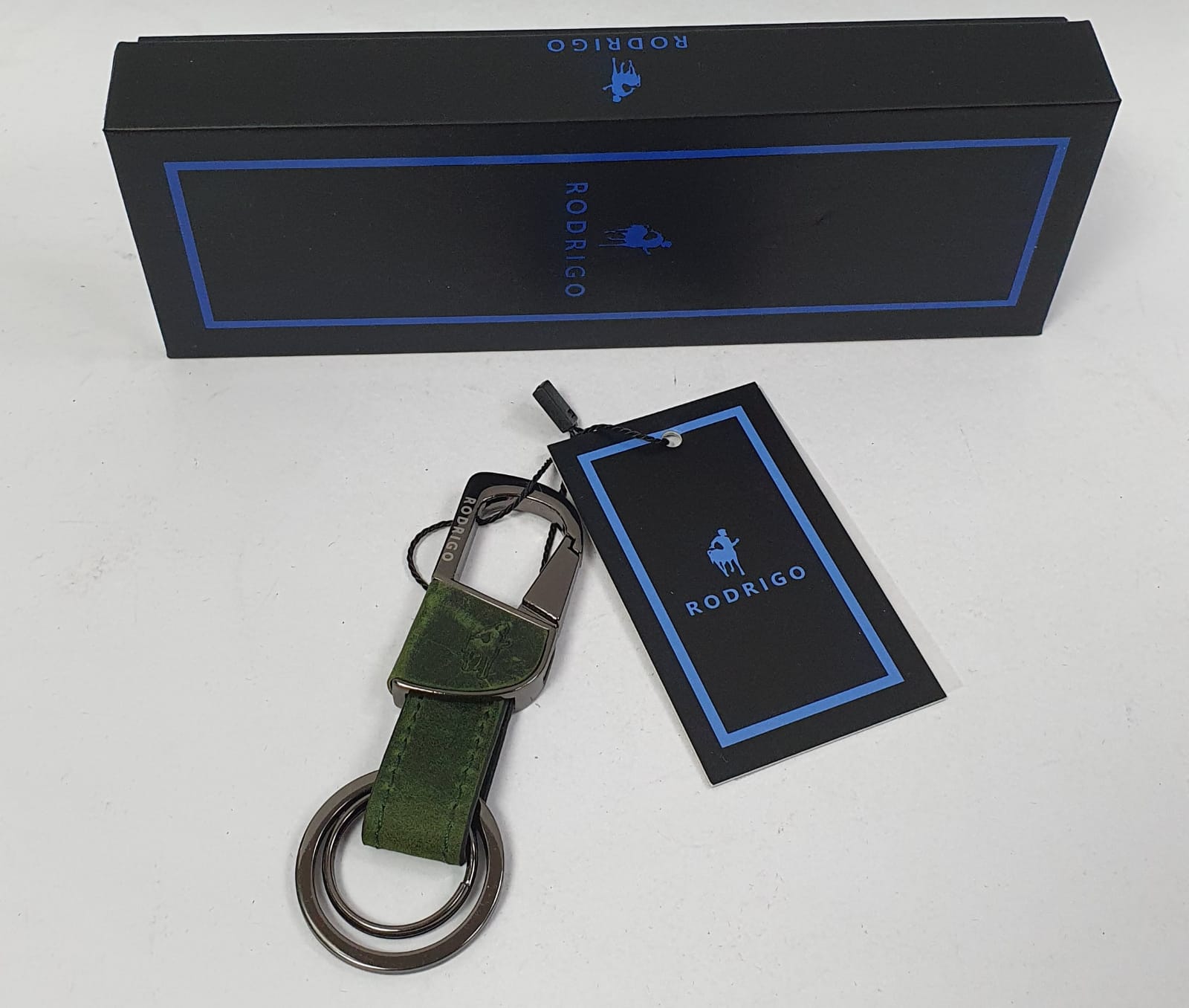 Portachiavi uomo rodrigo ROD712 SHINY GUN d.brown/ b.brown/ d.green/ navy blue
