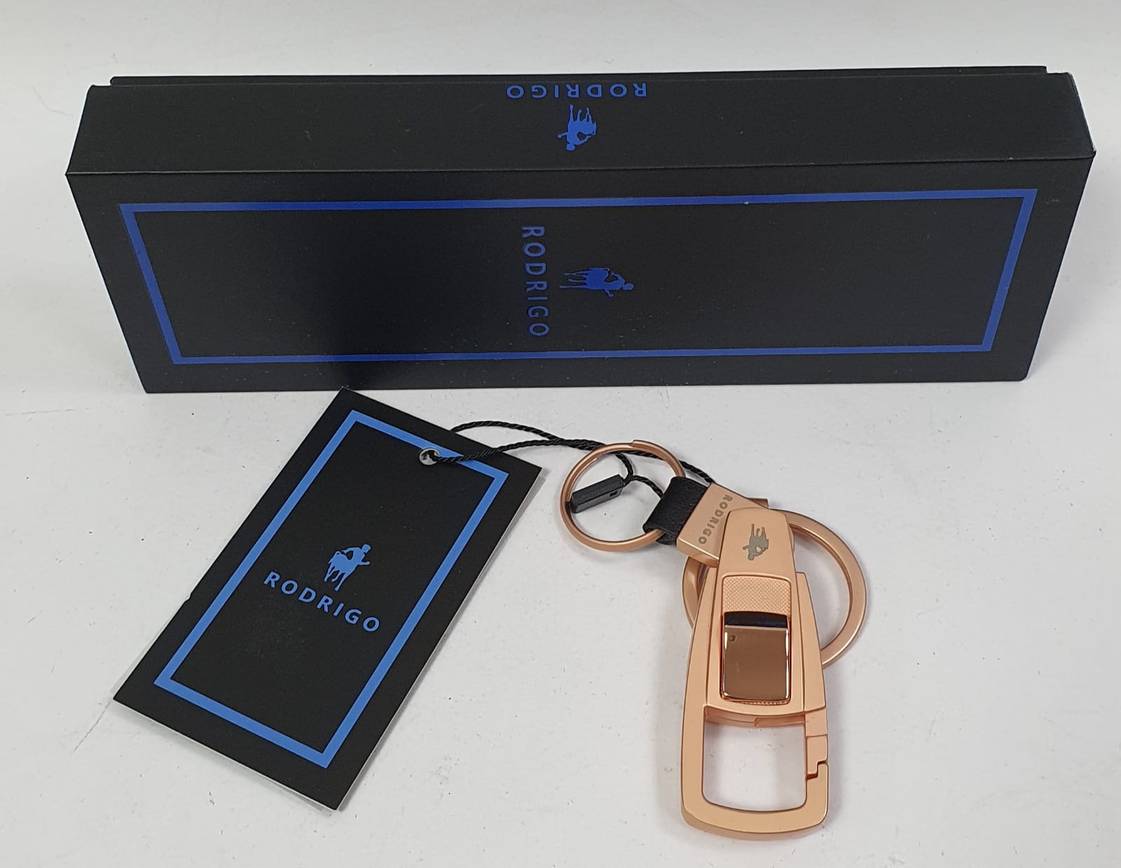 Portachiavi uomo di rodrigo ROD713 PINK GOLD rosso/ nero/ marrone
