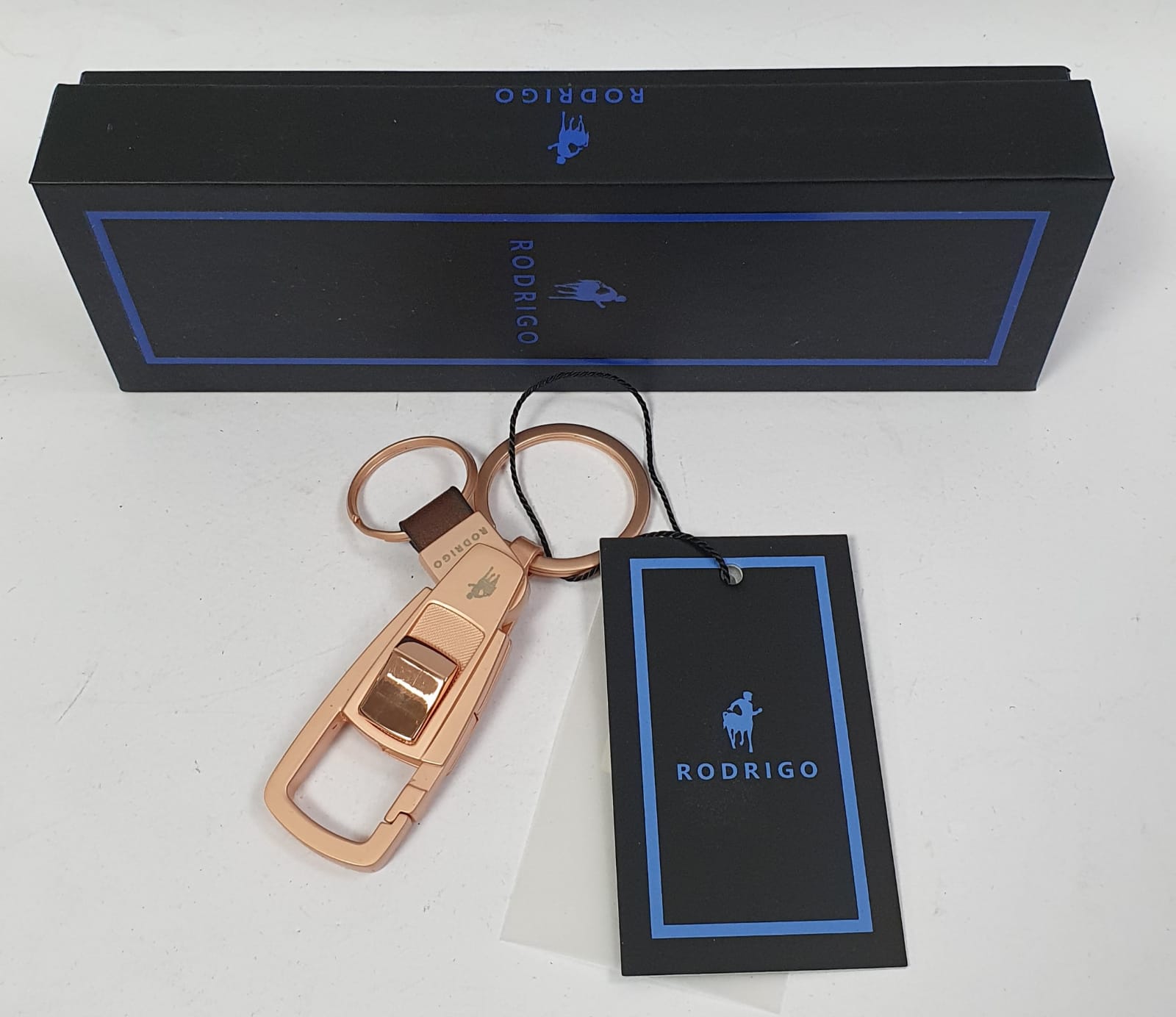 Portachiavi uomo di rodrigo ROD713 PINK GOLD rosso/ nero/ marrone