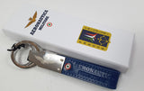 Portachiavi da uomo di aeronautica militare art. AM-162 blu/ nero/ marrone