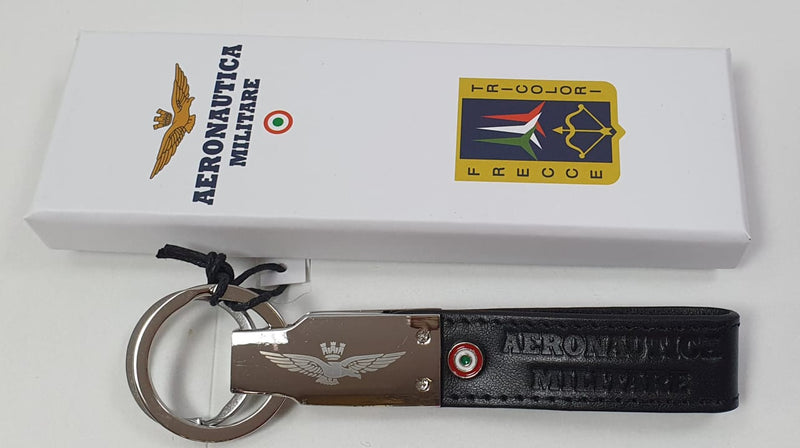 Portachiavi da uomo di aeronautica militare art. AM-162 blu/ nero/ marrone