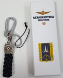 Portachiavi da uomo di aeronautica militare art. AM-164 nero/ blu