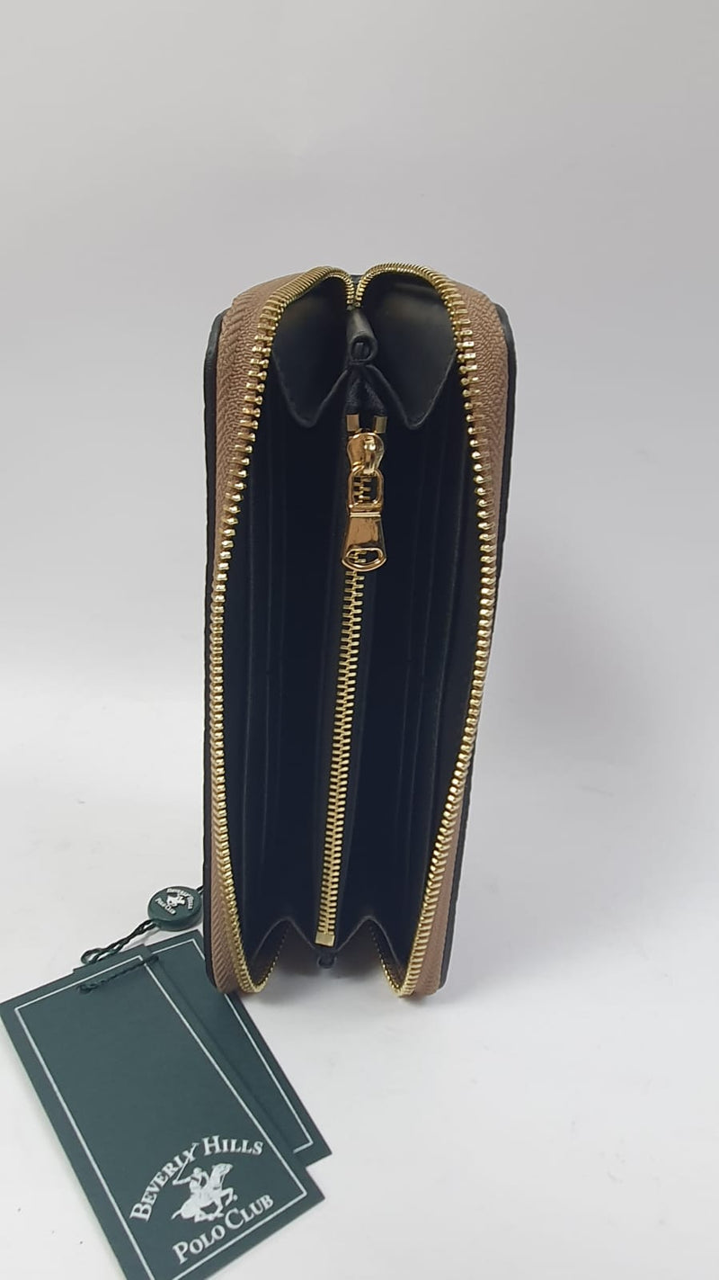 Portafoglio donna di beverly hills polo club bh-2336 nero/ tortora
