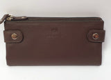 Roncato portafoglio donna morbido 18690 blu/ marrone/ rosso