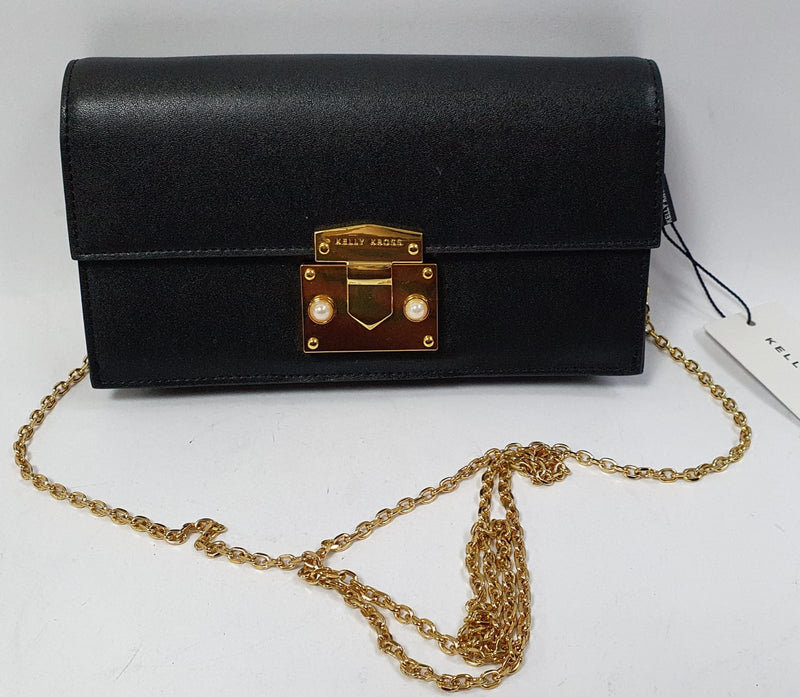Portafoglio/ pochette donna di kelly kross rosso/nero/ cuoio