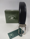 Cintura uomo in pelle della linea Polo club BH-09/35 reversibile Nero/ moro tg. 115/125/130