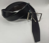 Cintura uomo in pelle della linea Polo club BH-09/35 reversibile Nero/ moro tg. 115/125/130