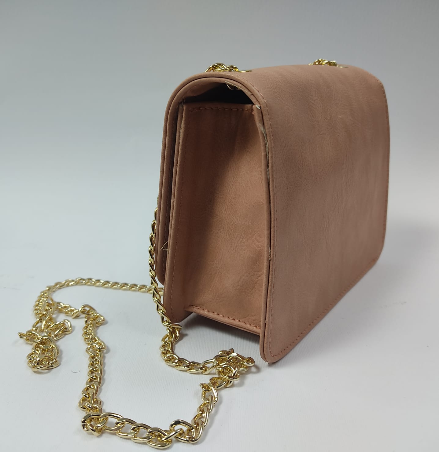 Borsa donna di Trik Bijoux cipria/ cipria martellata/ Pitonata