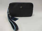 Pochette uomo della linea di rodrigo 468 con manicotto Nero/ blu / marrone