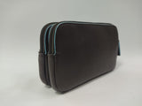 Pochette uomo della linea di rodrigo 468 con manicotto Nero/ blu / marrone