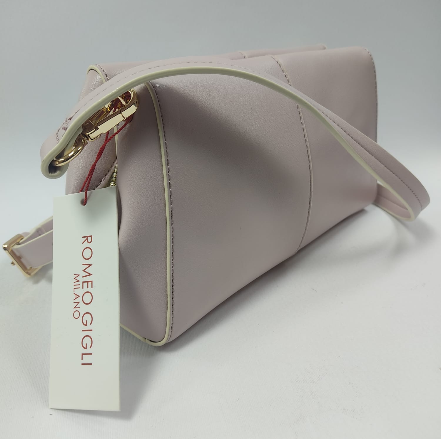 Pochette donna di romeo gigli linea neva art. B2279069 glicine/ bianco/ nero