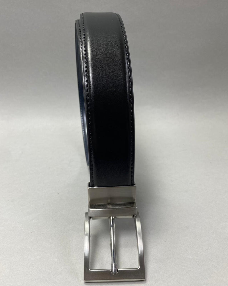 CINTURA UOMO REVERSIBILE NERO-BLU