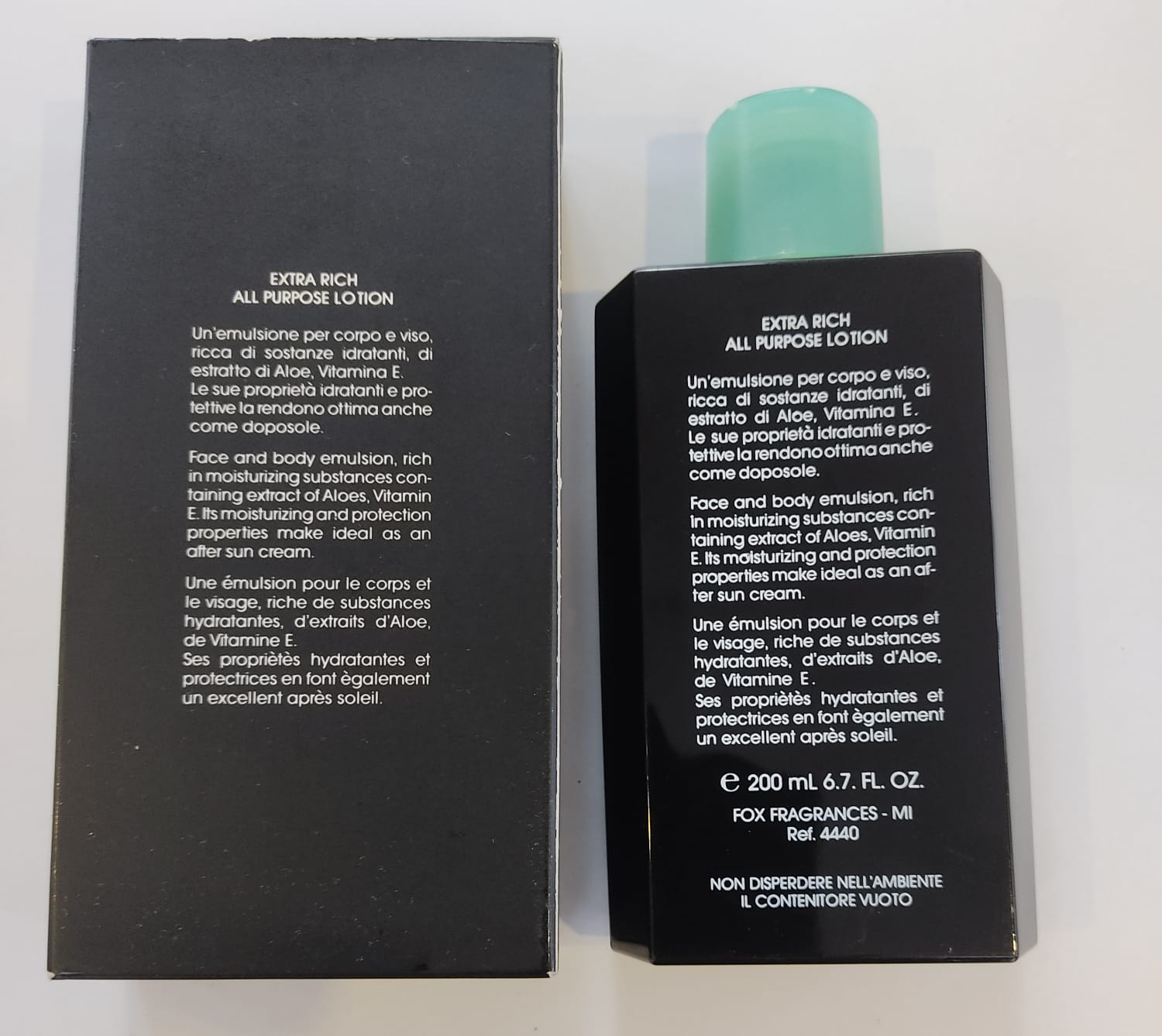 OCEAN RAIN MARIO VALENTINO EXTRA RICH ALL PURPOSE LOTION