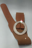 CINTURONE DONNA ELASTICO CON FIBIA STRASS
