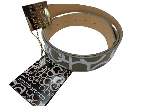 Rocco Barocco Cintura Donna ROCS69G56X Taupe/Bianco Tg M