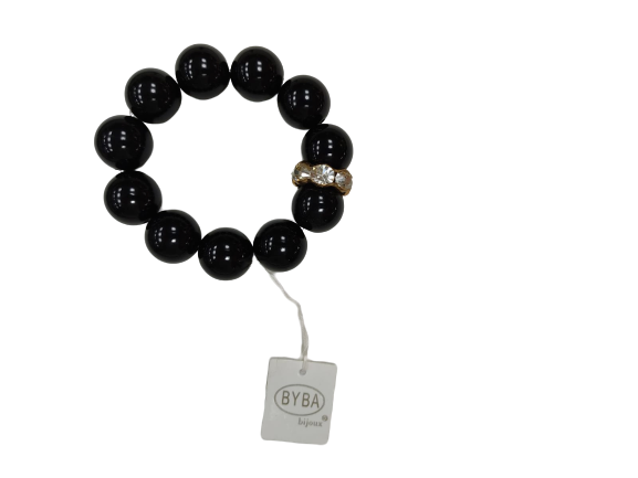 Byba bracciale Perloni nero