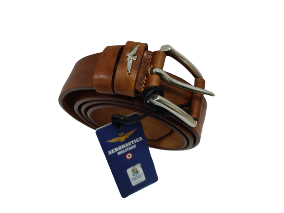 Aeronautica Militare Cintura Uomo Vera pelle Cuoio AM412