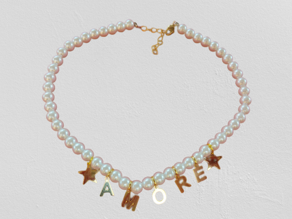 Gemir Collana Di Perle Nome Amore