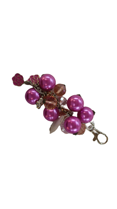 Gemir Portachiave Perle Fucsia