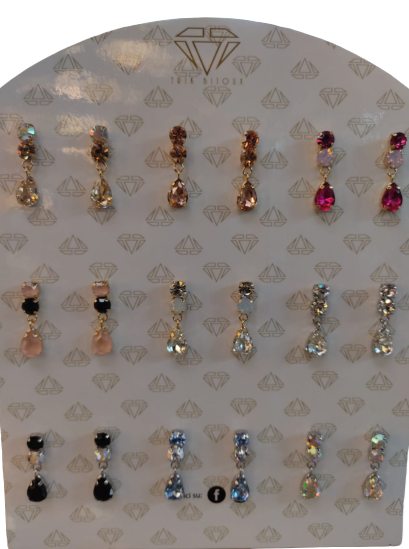 Trik Bijoux Orecchini Pendenti Di Cristalli