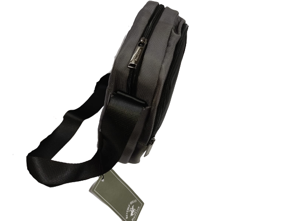 Beverly Hills Polo Club Borsello Da Uomo BH1372 Nero/Grigio- nero