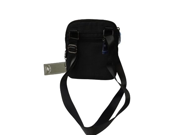 Beverly Hills Polo Club Borsello Da Uomo BH1370 Piccolo Nero/grigio