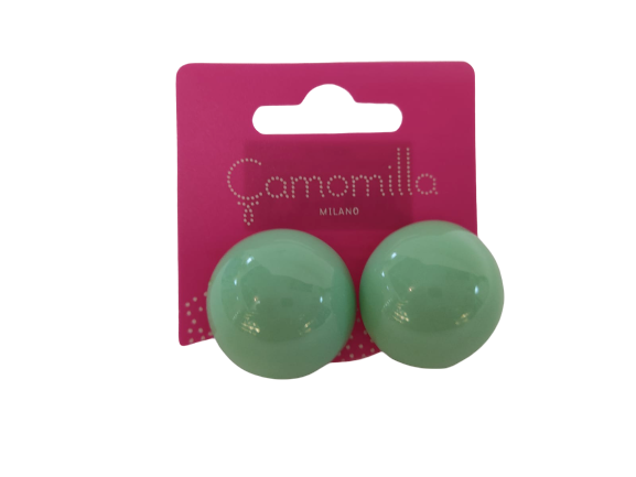 CAMOMILLA - Orecchini Pendenti di Resina - Verde