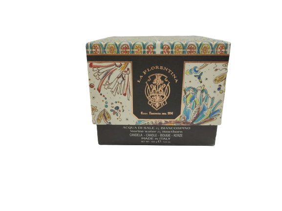 Candele Profumate La FLORENTINA - Acqua di sale Biancospino & Bacche di vaniglia & Sandalo