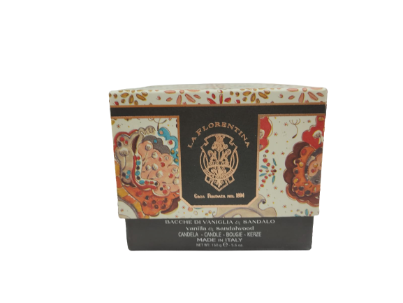 Candele Profumate La FLORENTINA - Acqua di sale Biancospino & Bacche di vaniglia & Sandalo