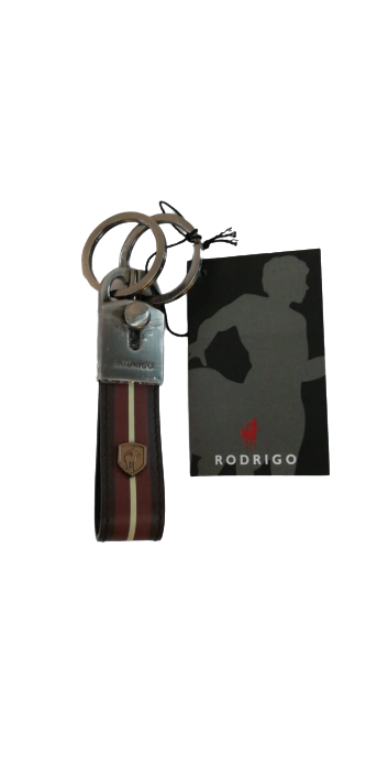 Portachiavi Uomo in pelle RODRIGO - Black Nero / Marrone Scuro
