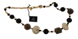 Collana Resina Lunga I BIJOUX dell'ANNO - Perle Nere & Pietre