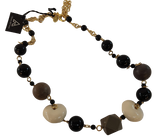 Collana Resina Lunga I BIJOUX dell'ANNO - Perle Nere & Pietre