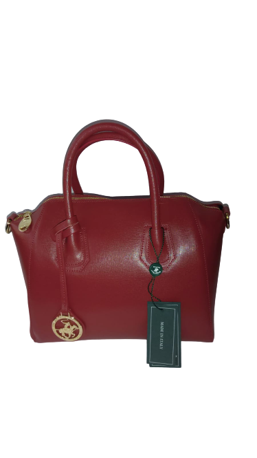 Borsa a Bauletto Donna BEVERLY HILLS POLO CLUB - BH-1532 Rosso / Blu