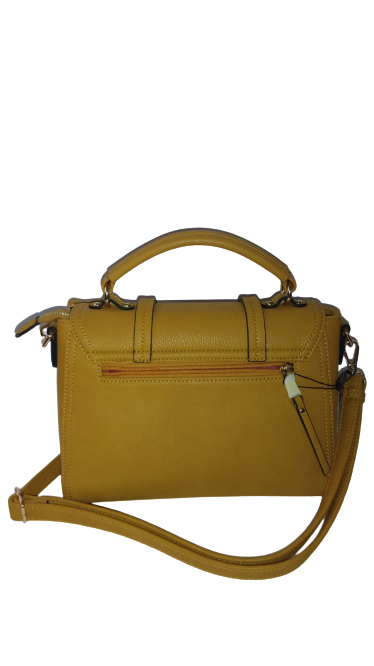 Borsa a Tracolla Regolabile con Patta BEVERLY HILLS POLO CLUB - Giallo / Bordeaux BH-1872