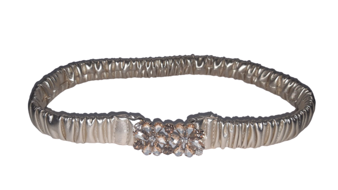 Cintura Donna Elastica con Swarovsky / Gioelli TRIK BIJOUX - Rosè Dorato / Nero / Argento - Oro / Bianco