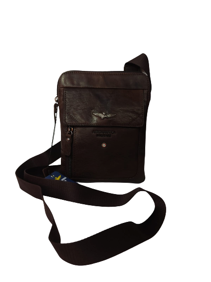 Borsello in Pelle Uomo AERONAUTICA MILITARE  - AM301 Moro