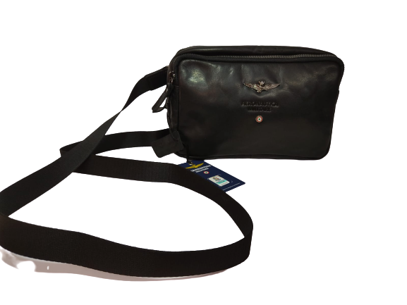 Borsello a Tracolla Uomo AERONAUTICA MILITARE -  AM309  Moro/Nero