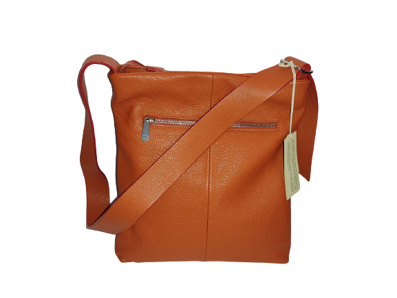 Borsa a Spalla/Tracolla Donna PELLETTERIA VENETA - Arancione - D639L-MATT