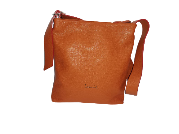 Borsa a Spalla/Tracolla Donna PELLETTERIA VENETA - Arancione - D639L-MATT