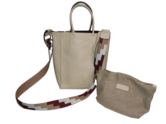 Borsa a Spalla Donna PELLETTERIA VENETA - CREM  - D1521-CREM