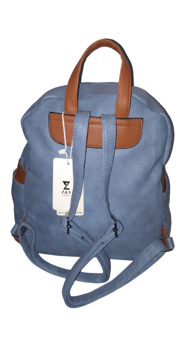 Zaino da Donna Z&Y FIRENZE -  17373 CELESTE / Nero/ Apricot