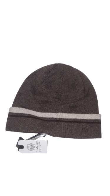 Cappello da Uomo TIRABASSO - Lana & Kashmir - Grigio Scuro - 80TRB02540