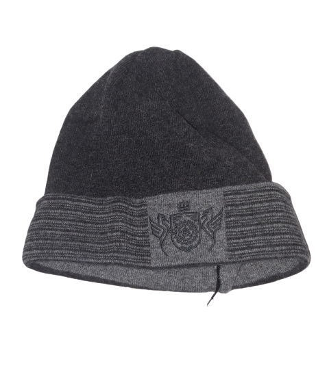 Cappello da Uomo TIRABASSO - Lana & Kashmir - Grigio Con Logo - 80TRB0239