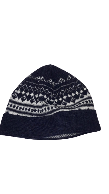 Cappello da Uomo TIRABASSO - Lana & Kashmir - Nero & Bianco 80TRB025563
